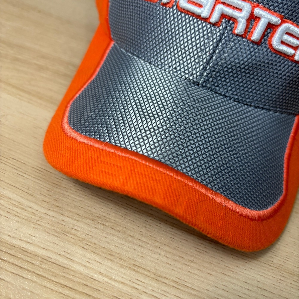 Vintage Starter Hat Cap Strap Back Gray Orange Adjustable Y2K - Picture 5 of 12